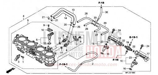 CORPO FARFALLATO CBR1000RR9 di 2009